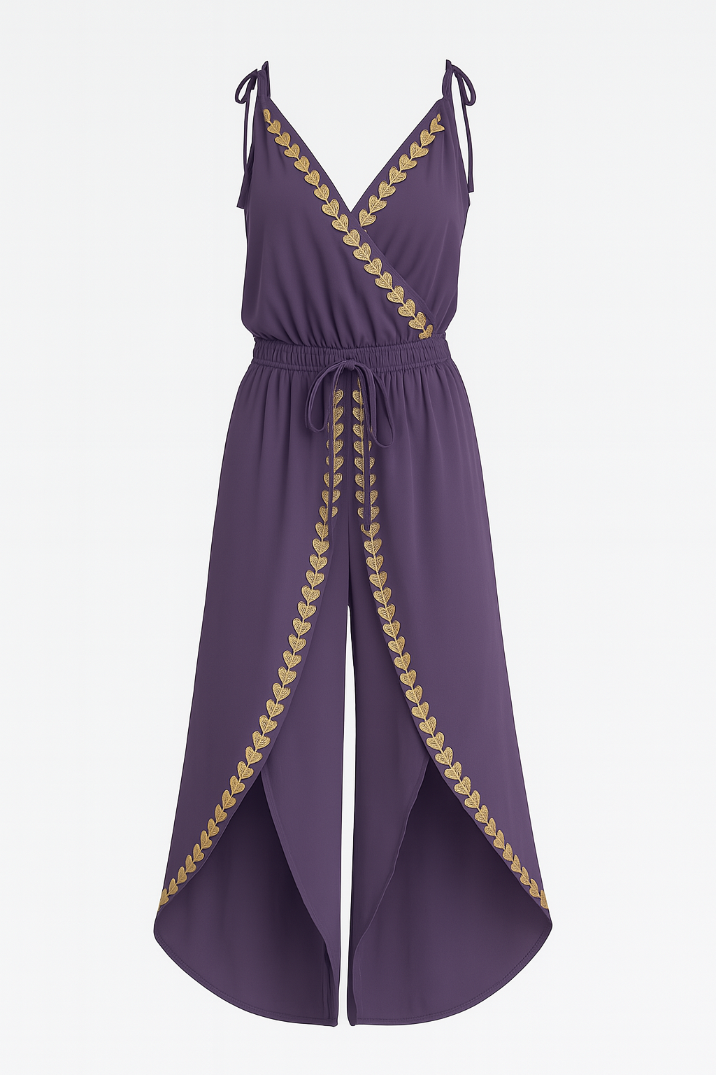 Combinaison "Theresa" – Lilas aux détails dorés