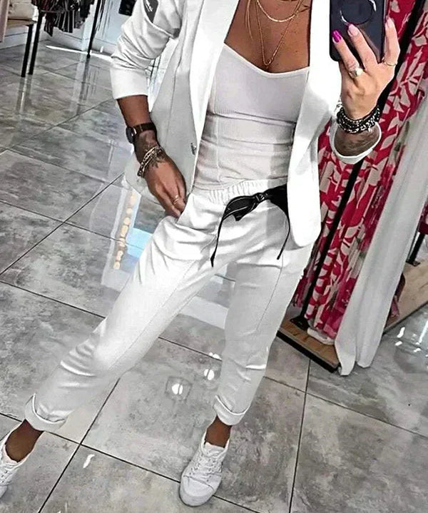 Ensemble "Adriana" – Blazer souple & pantalon