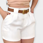 Plooishort met Hoge Taille