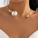 Collier – Perles métalliques