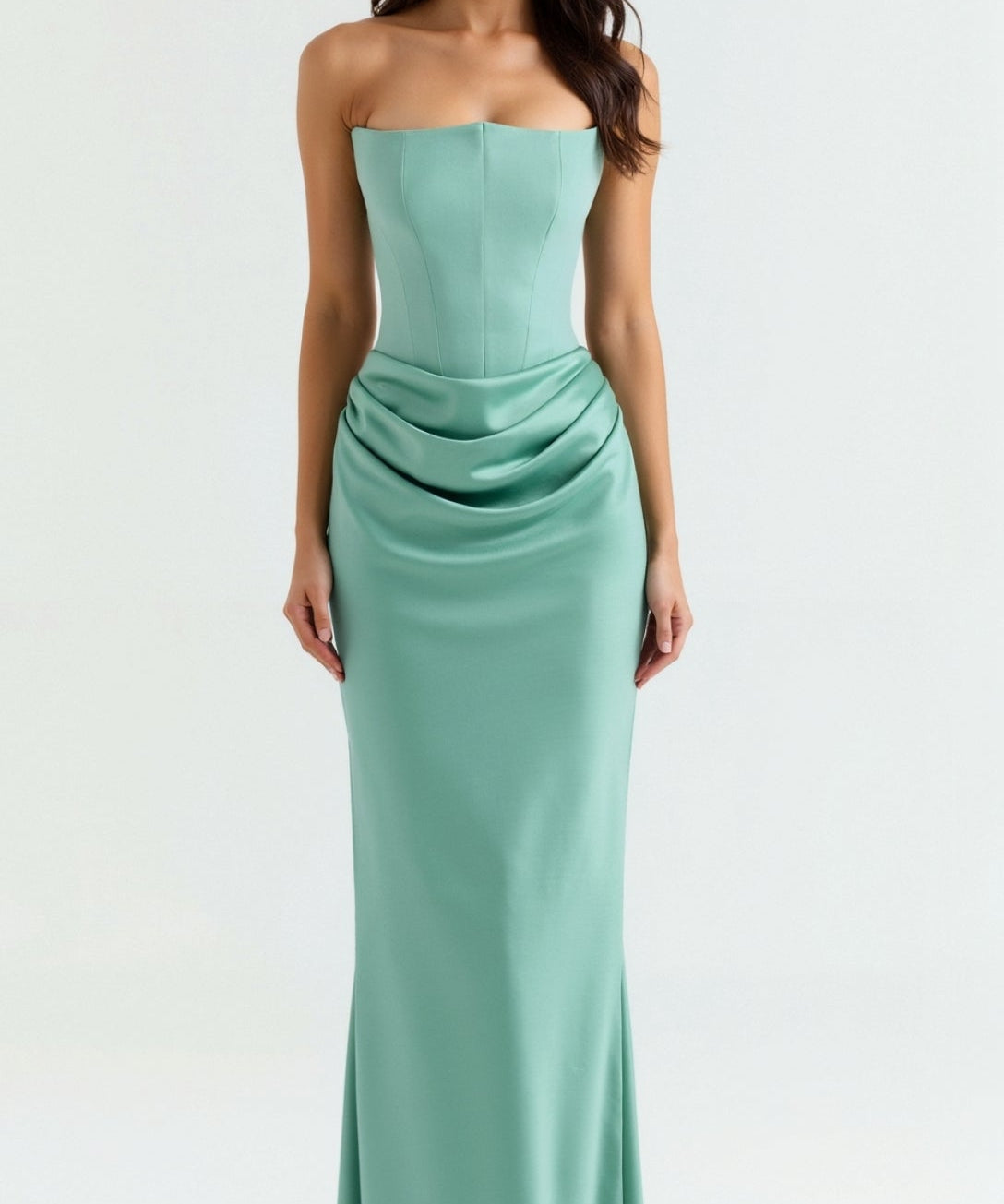 Robe longue corset "Friederike" – Silhouette sirène