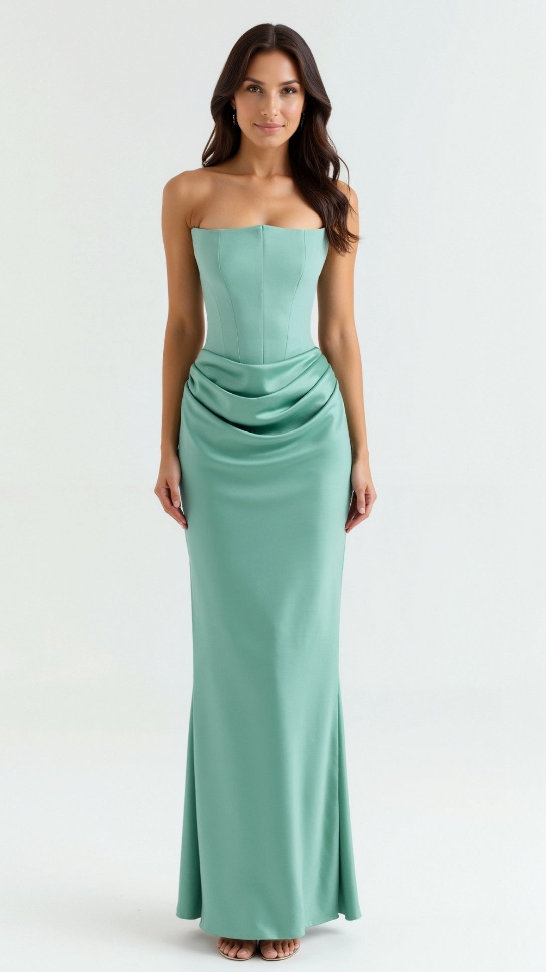 Robe longue corset "Friederike" – Silhouette sirène