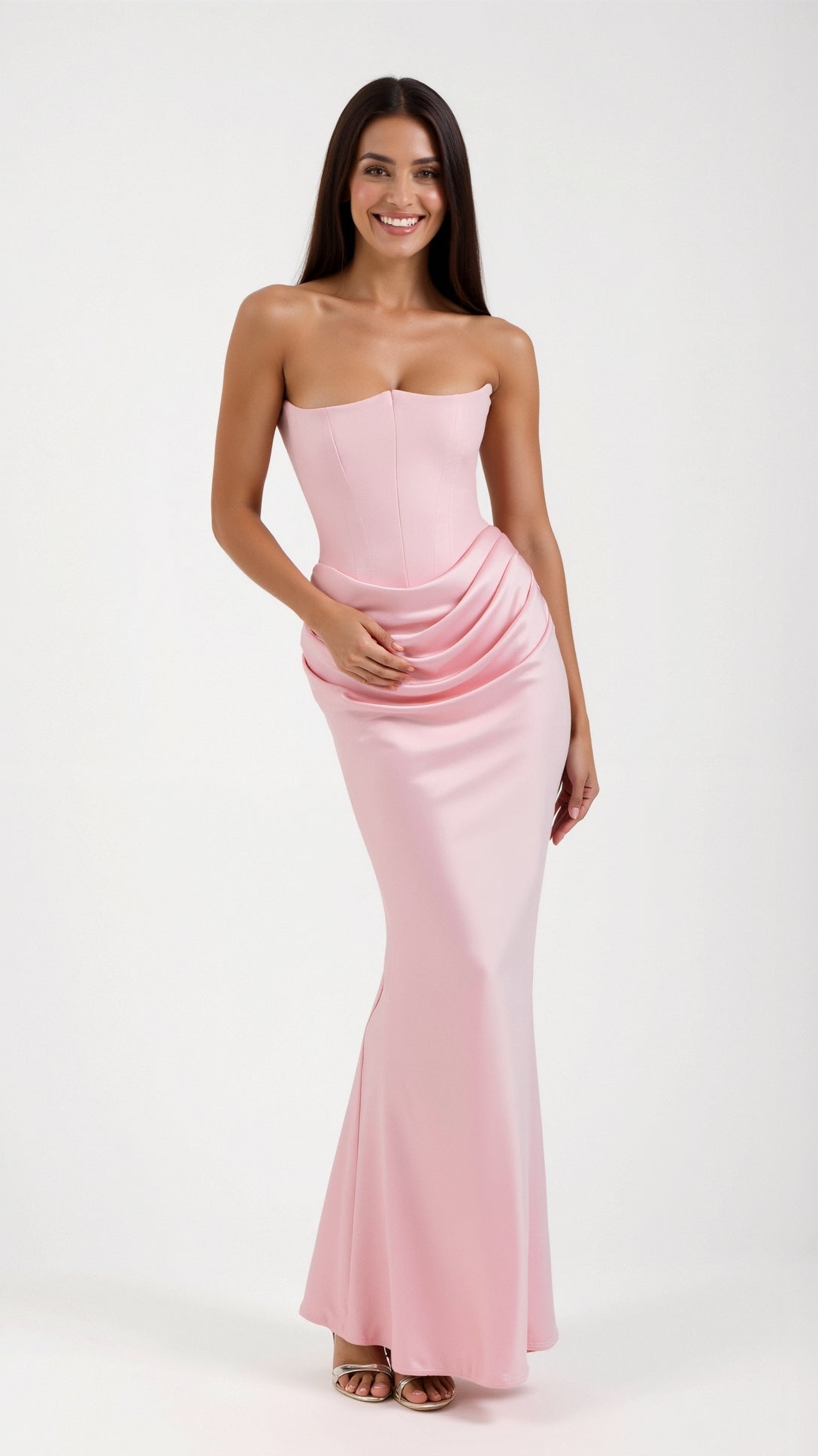 Robe longue corset "Friederike" – Silhouette sirène