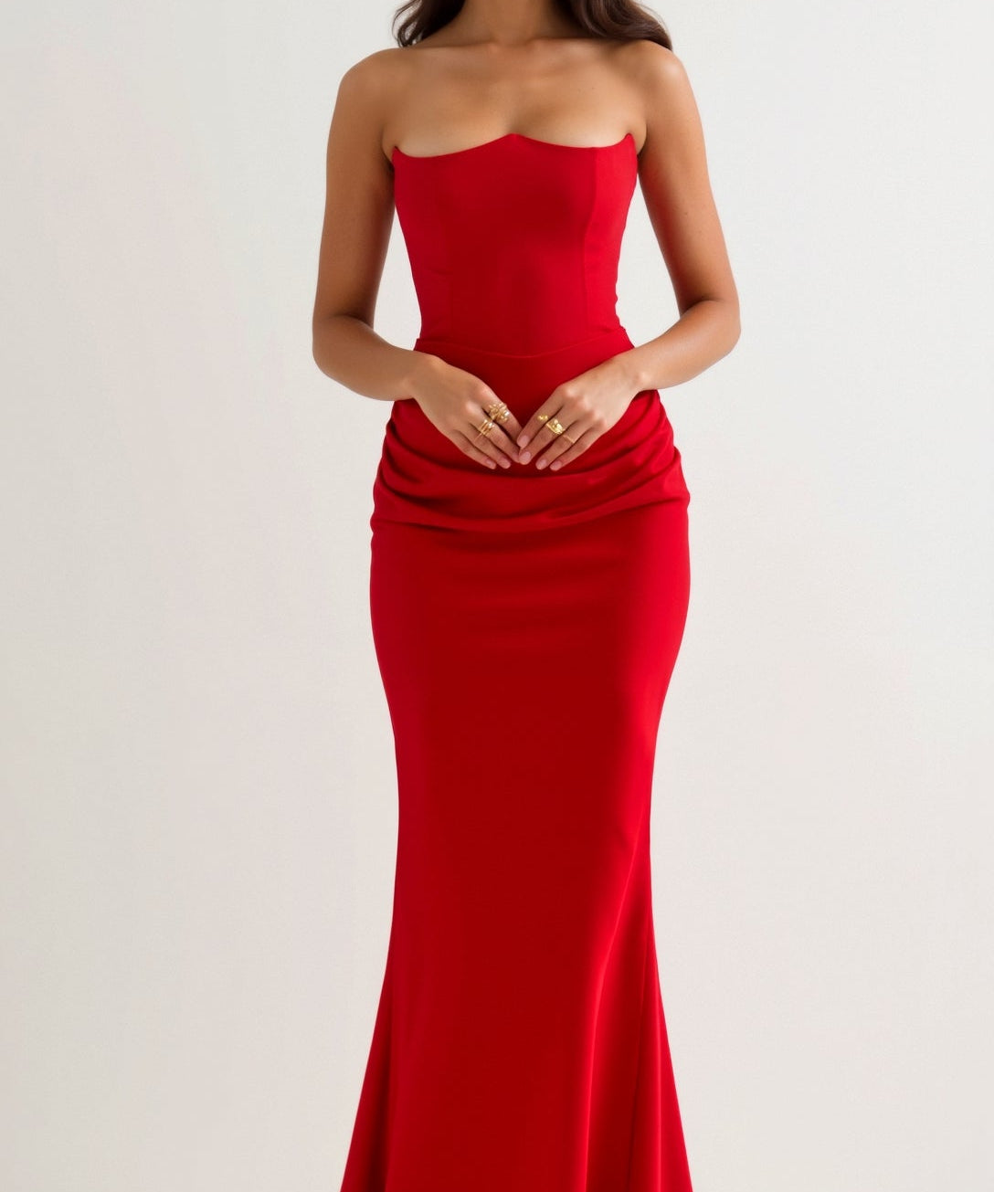 Robe longue corset "Friederike" – Silhouette sirène