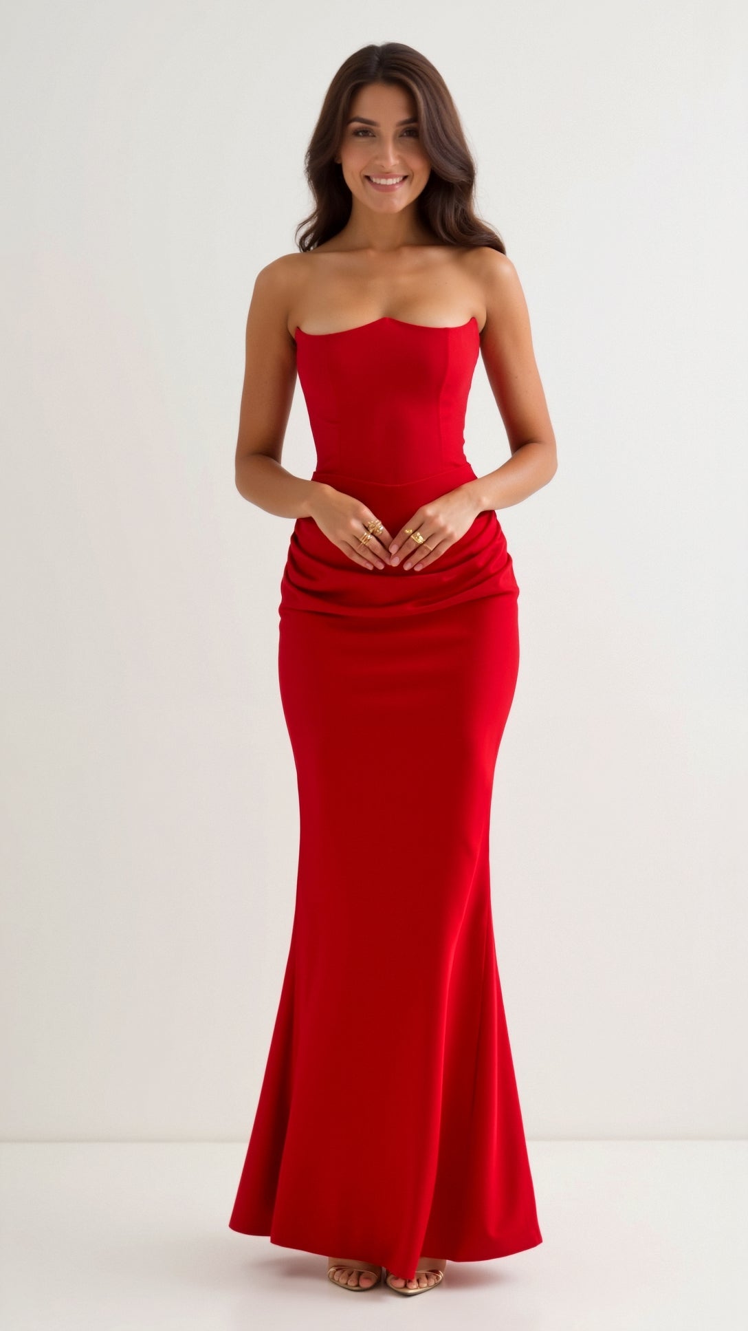 Robe longue corset "Friederike" – Silhouette sirène