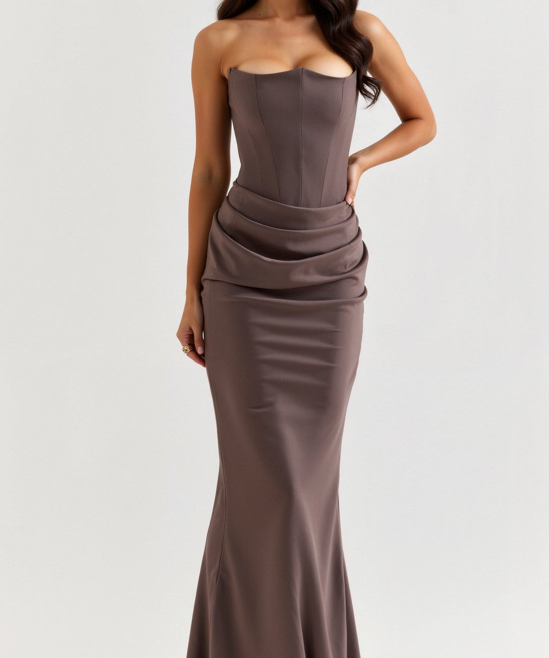 Robe longue corset "Friederike" – Silhouette sirène
