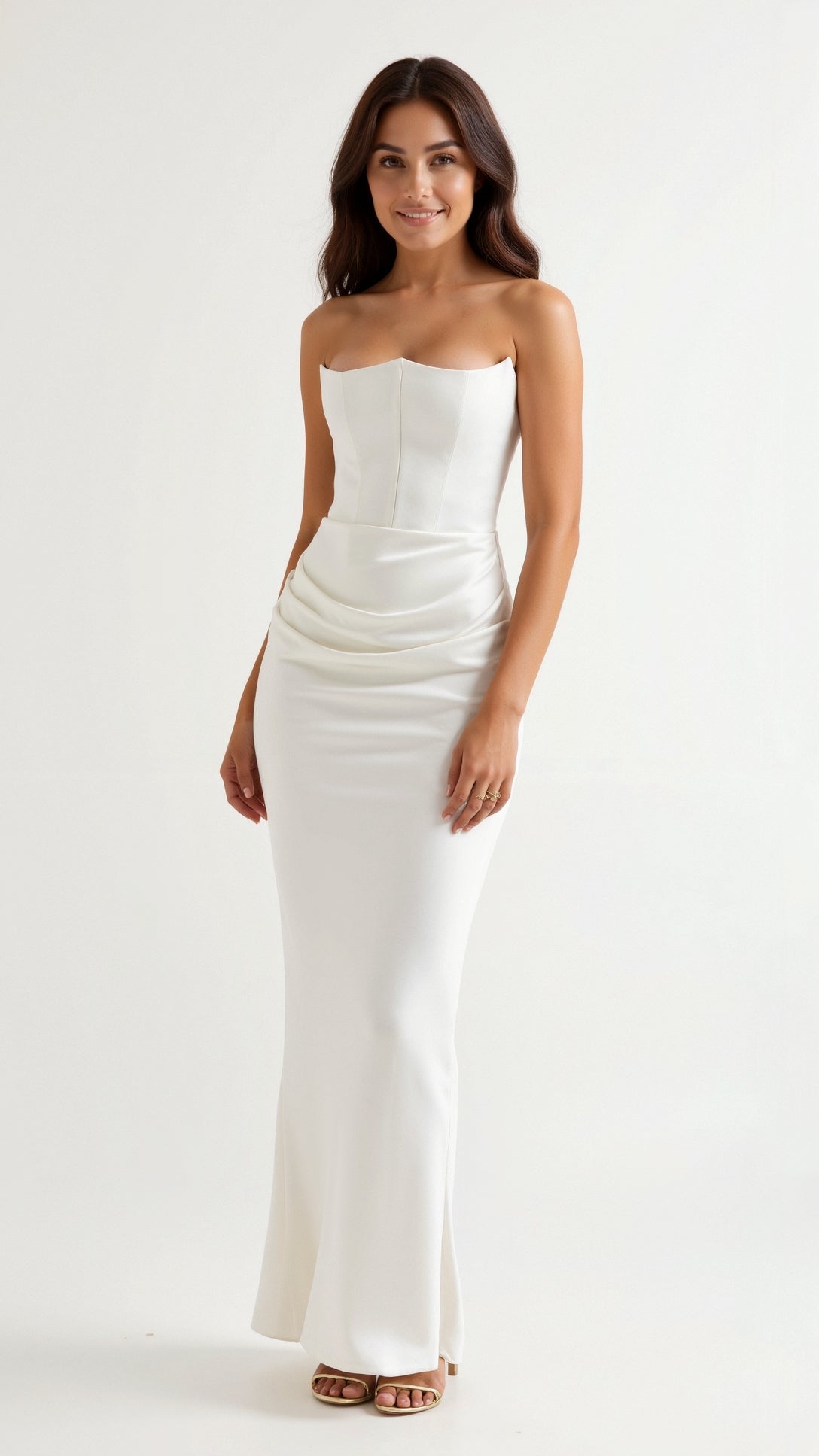Robe longue corset "Friederike" – Silhouette sirène