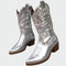 Bottes de cowboy – Western métallisé