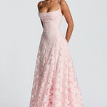 Robe longue "Cornelia" – Corset & dentelle