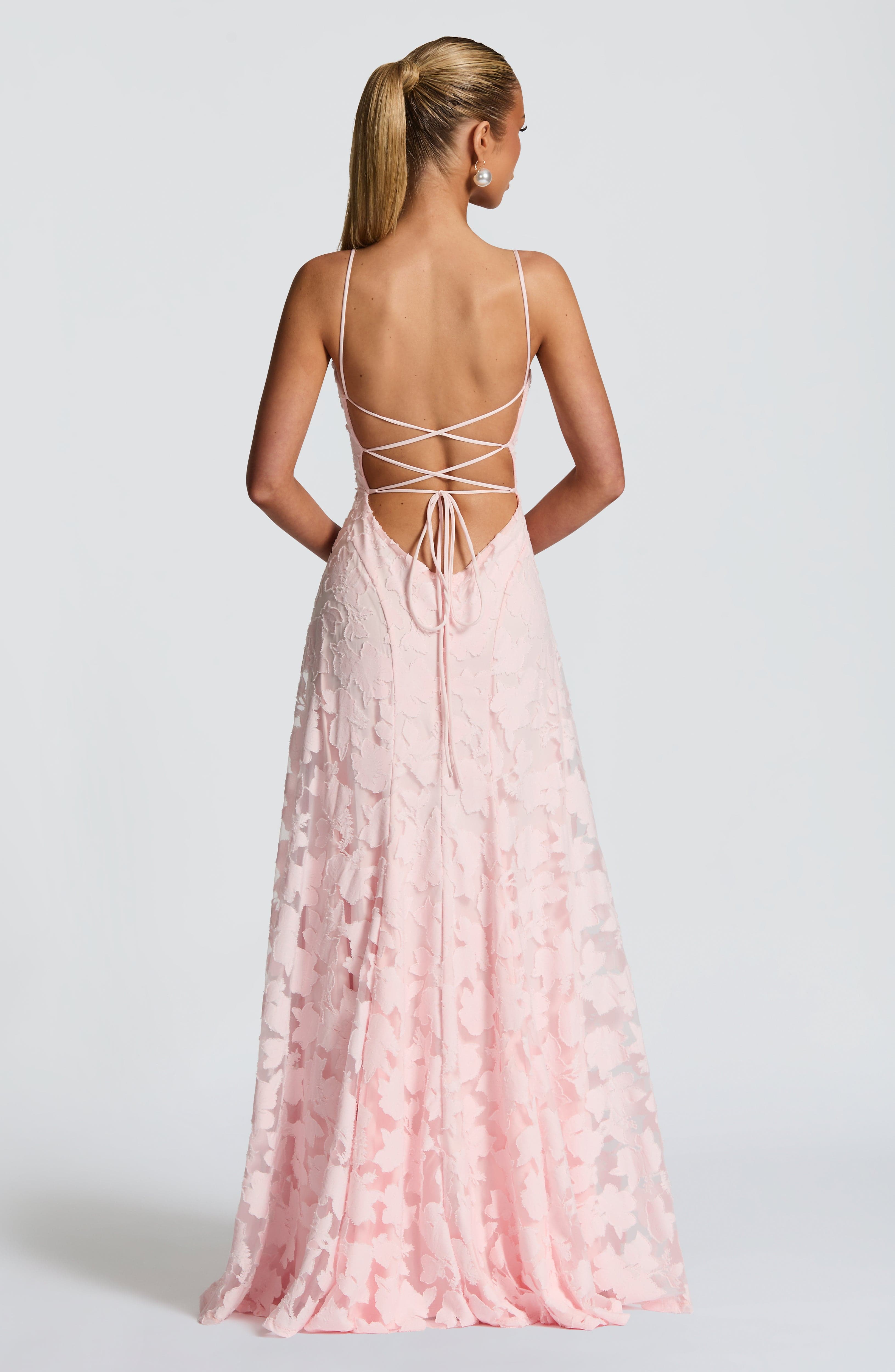 Robe longue "Cornelia" – Corset & dentelle