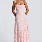 Robe longue "Cornelia" – Corset & dentelle
