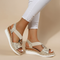 Plateausandalen "Sophie" – Metalen Ring