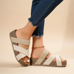 Orthopedische Sandalen "Katharina" – Geweven Riempjes