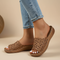 Sandales ergonomiques "Irene" – Découpes florales