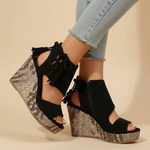 Sleehaksandalen "Carolin" – Boho met Kwastjes