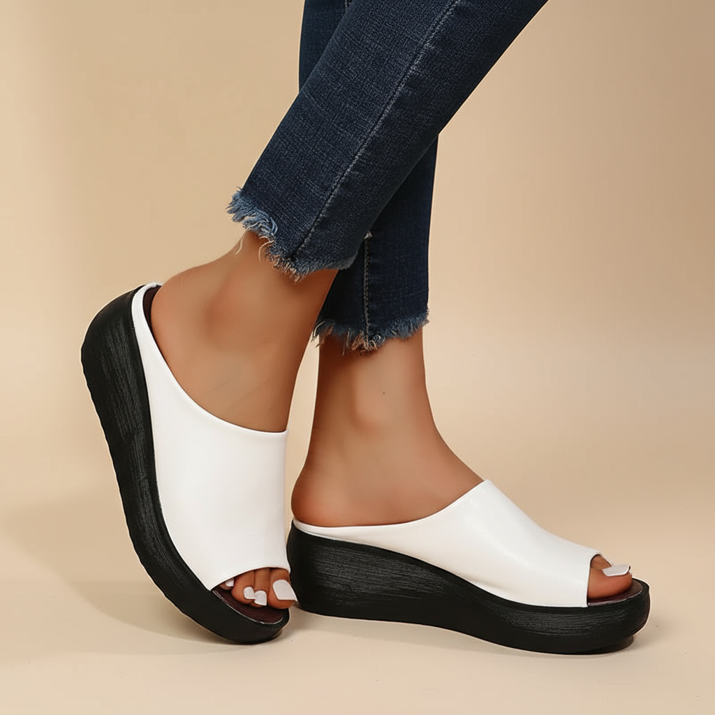Orthopedische Plateausandalen "Heidi" – Slip-On