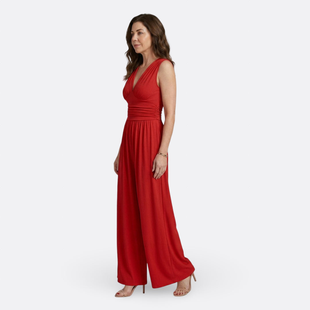 Jumpsuit "Leonor" – Chic & Mouwloos