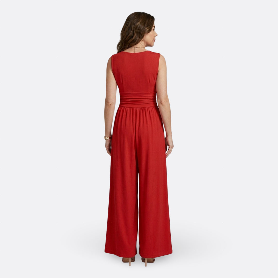 Jumpsuit "Leonor" – Chic & Mouwloos