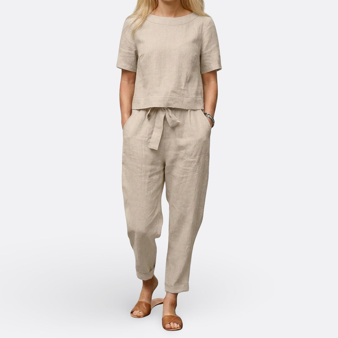 Tweedelige Set "Mia" – Top & Wijde Broek