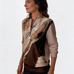 Sweat "Rosa Brisa" – Col zippé & imprimé abstrait