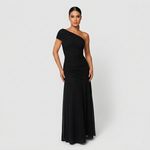 Robe longue "Sabine" – Noire ou orange