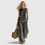 Ensemble en lin "Teresa" – Sans manches & pantalon large