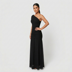 Robe longue "Sabine" – Noire ou orange