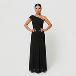 Robe longue "Sabine" – Noire ou orange