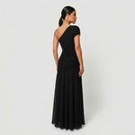 Robe longue "Sabine" – Noire ou orange
