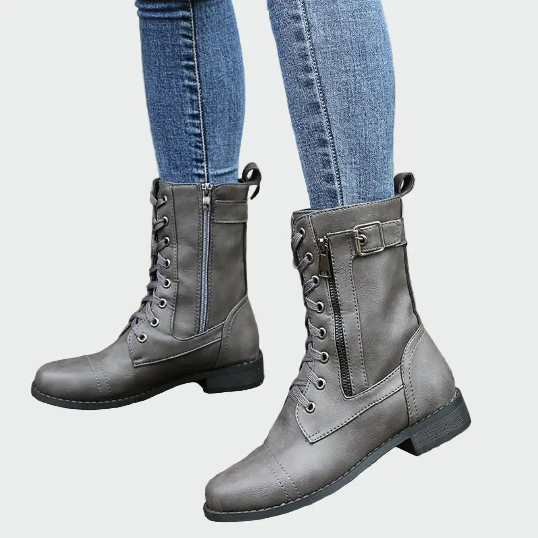 Veterboots – Militaire Stijl in Leer