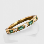 Vintage Ring – Groene Zirkonia in Goud
