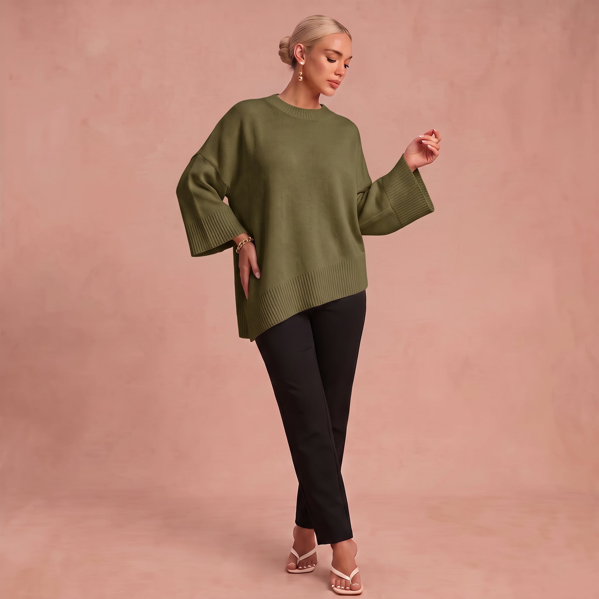 Pull Oversize "Essenz" – Laine Mélangée