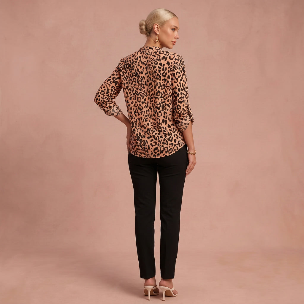 Blouse "Regina" – Luipaardprint
