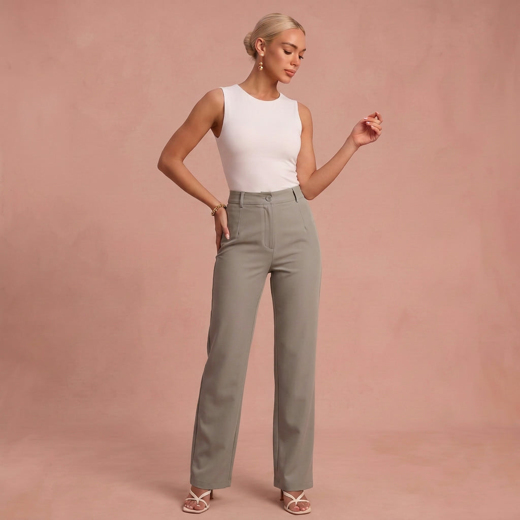 Pantalon moderne "Katrin" – Taille élastique
