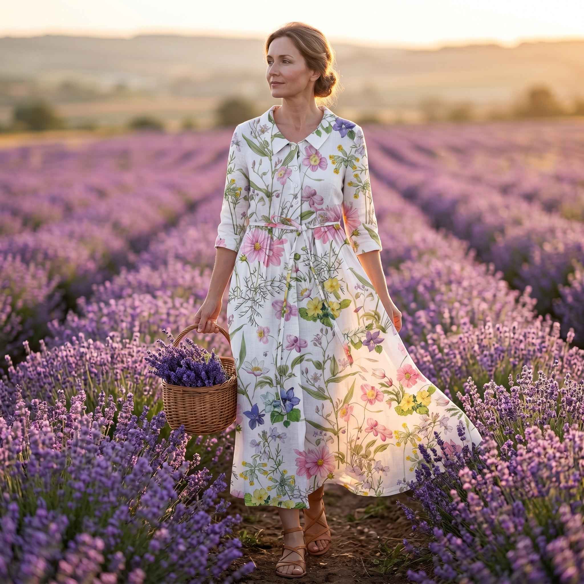 Robe Fleurie "Dahlie" – Ligne A