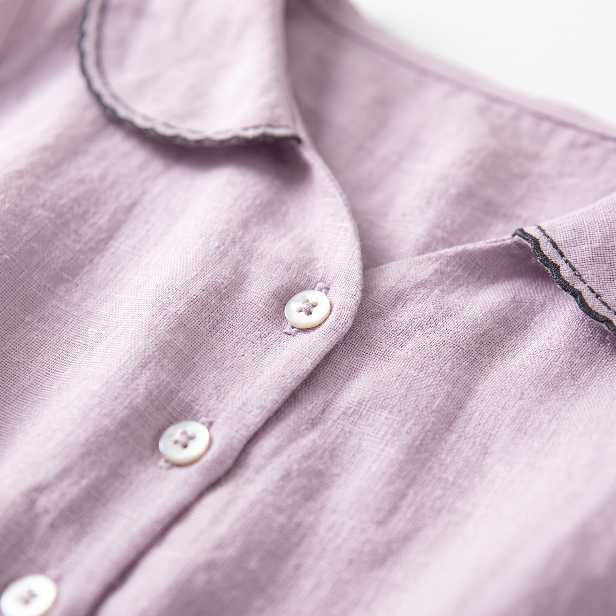 Robe "Heidi" – Coton-Lin à Manches Mi-Longues