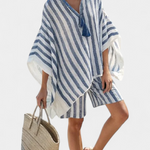 Set "Edith" – Gestreepte Blouse & Short
