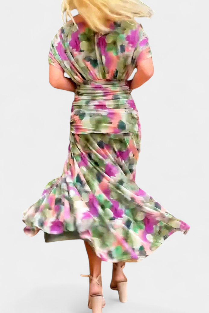 Lang Kleed "Vera" – Bloemenprint
