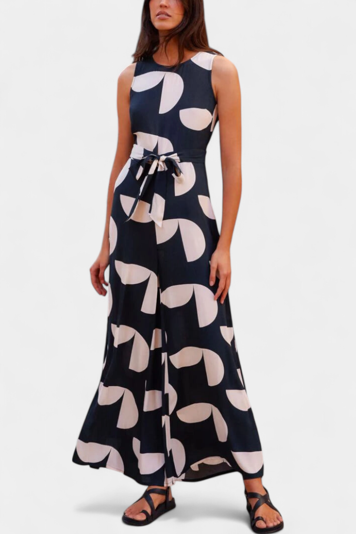 Jumpsuit "Vera" – Getailleerd met Wijde Pijpen