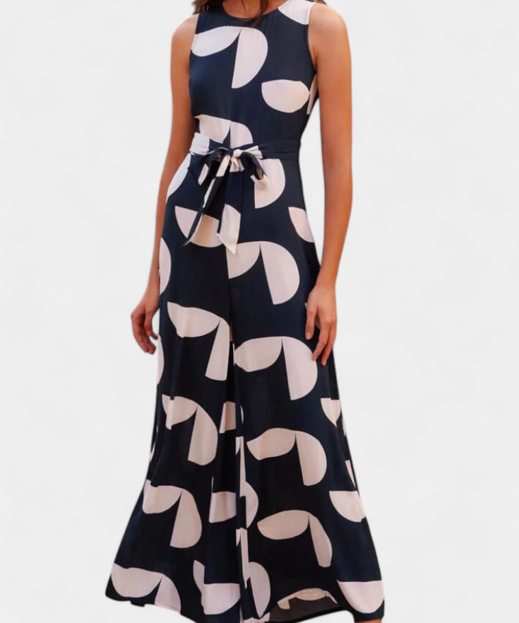 Jumpsuit "Vera" – Getailleerd met Wijde Pijpen