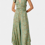 Jumpsuit "Rosemarie" – Groene Bloemenprint