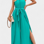 Asymmetrische Jumpsuit "Antonia" – Cut-Out & Strikmouw
