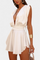 Korte Jumpsuit "Stefanie" – Wit met Diepe V-hals
