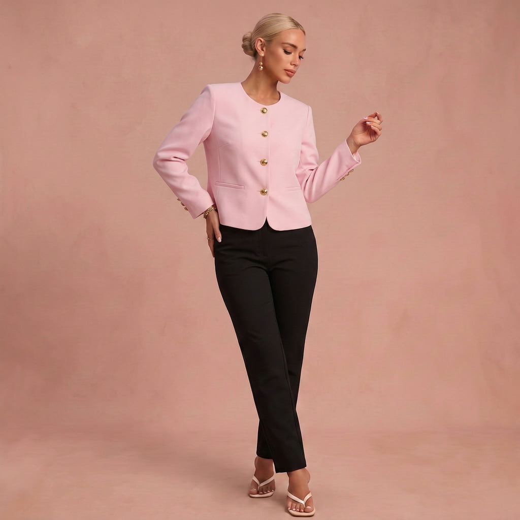 Blazer élégant – Boutons dorés