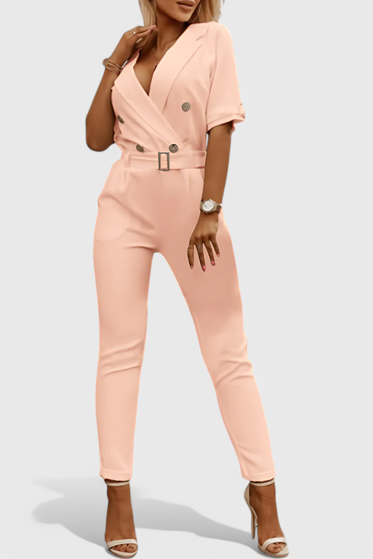 Jumpsuit "Frieda" – V-hals & Vloeiend