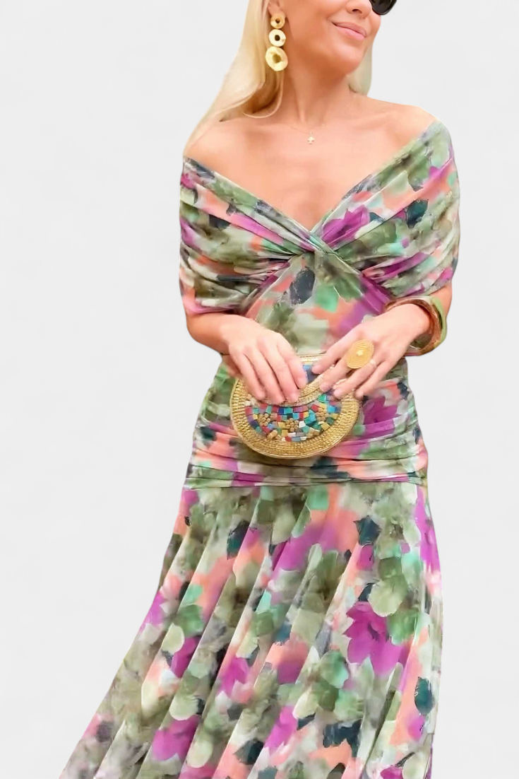 Lang Kleed "Vera" – Bloemenprint