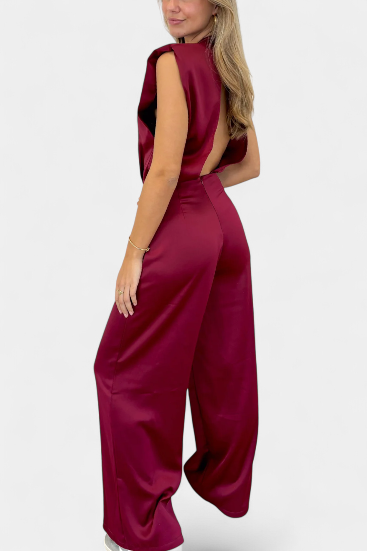 Rugloze Jumpsuit "Marie-Luise" – Vloeiend