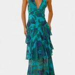 Chiffon Kleed "Nina" – Diepe V-Hals