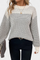 Trui "Irene" – Colorblock Abrikoos