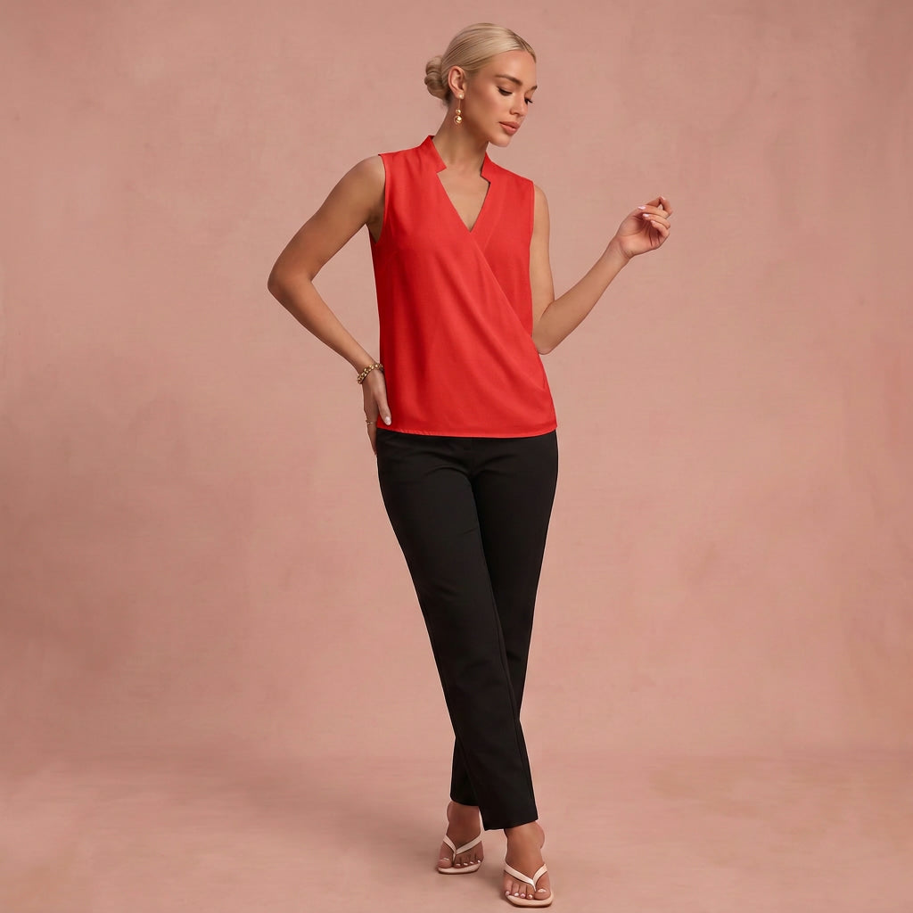 Top d'Été "Rosa" – Doux à Col en V